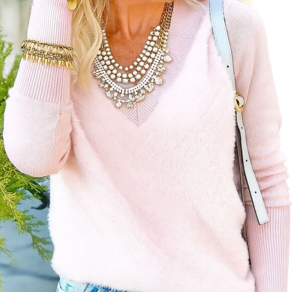 Stella & Dot Regency Pearl Drop & Rhinestone Statement Necklace Brand New! - Picture 2 of 5